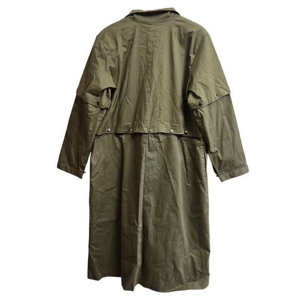 NWT The Drop Womens Military Elevated Staple Convertible Utility Trench Coat XL - Picture 7 of 12